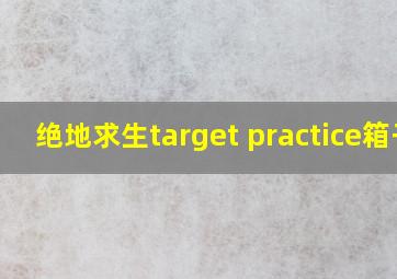 绝地求生target practice箱子